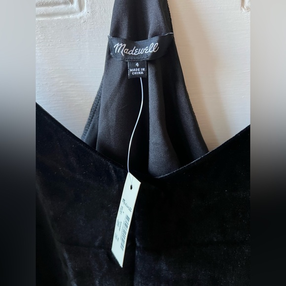 NWT Madewell | Velvet Slip Dress - Picture 6 of 8